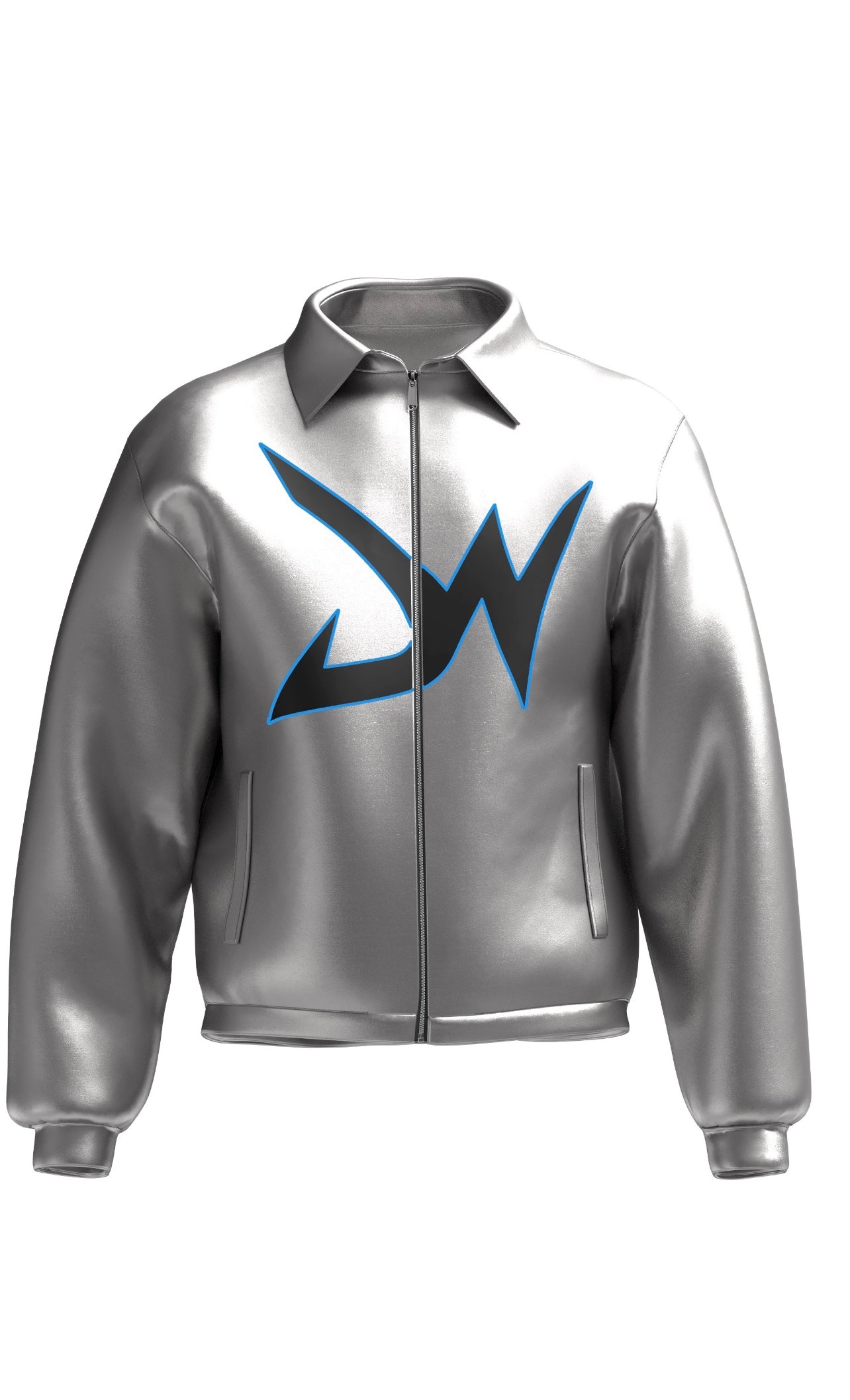 Logo Jacket (Sliver & Black)