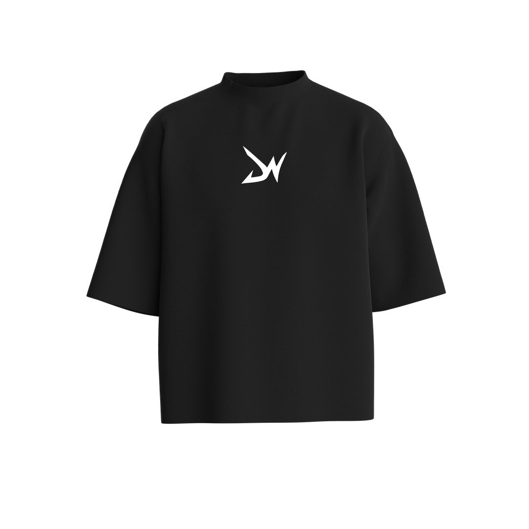 DW Cropped T-Shirt Black/White